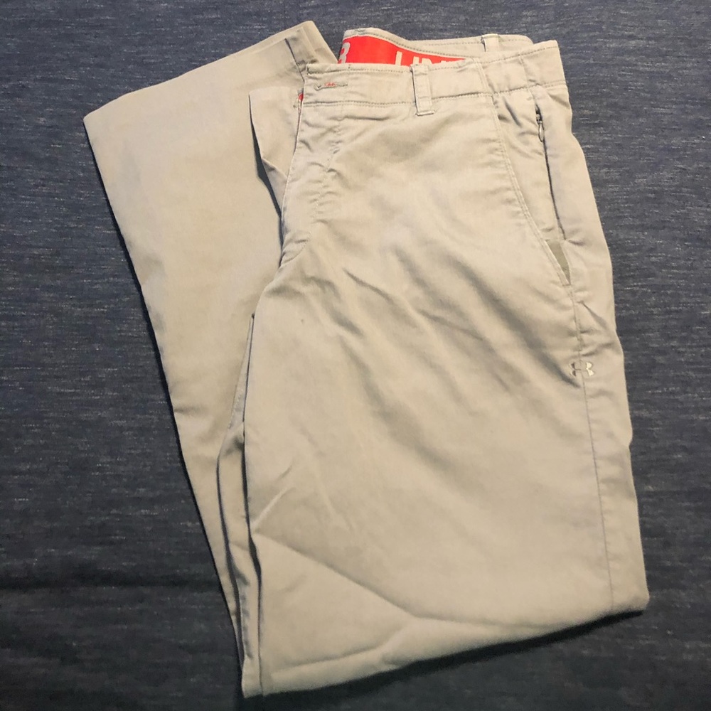 Gray Under Armour Golf Pants